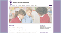 Desktop Screenshot of dyslexiasolutionsofcolorado.com